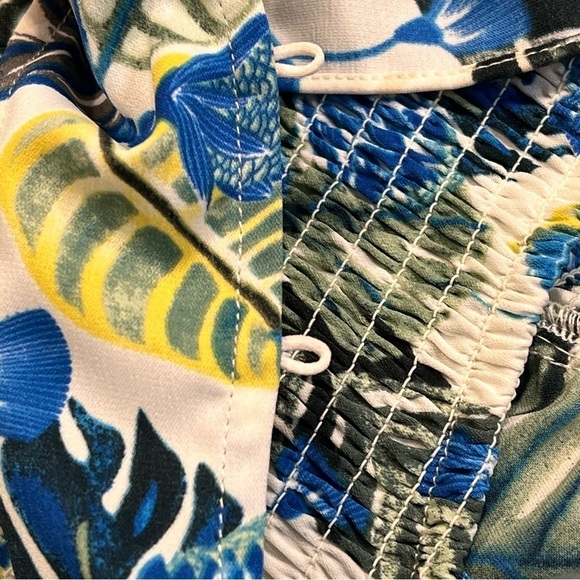 NWT Melloday Smocked Ruffle Cap Sleeve Maxi Dress Sz-S - Picture 11 of 13